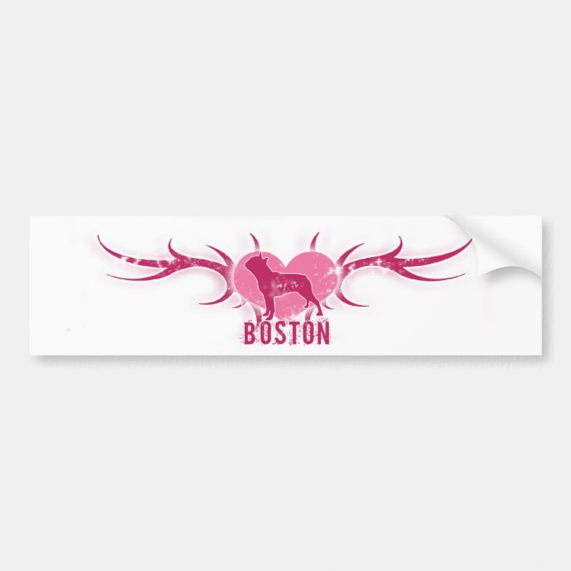 Boston Terrier Bumper Sticker (Front)