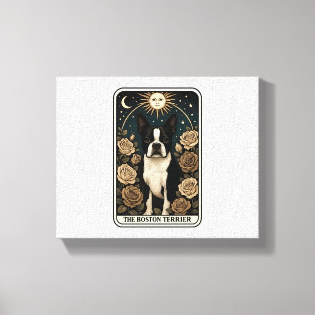 Boston Terrier Canvas Print (Front)