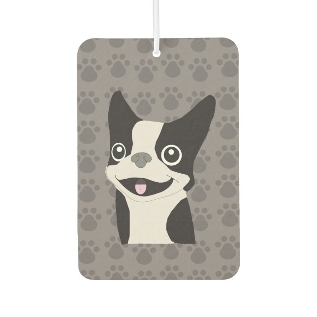 Boston Terrier Car Air Freshener (Front)