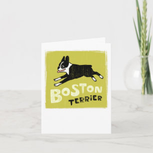 Boston Terrier Card