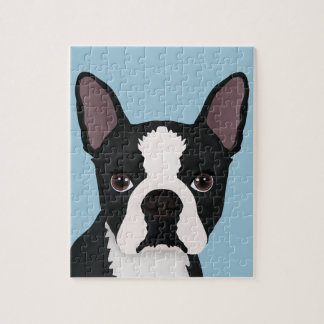 boston terrier cartoon jigsaw puzzle