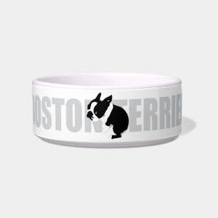 Boston Terrier Ceramic Pet Bowl