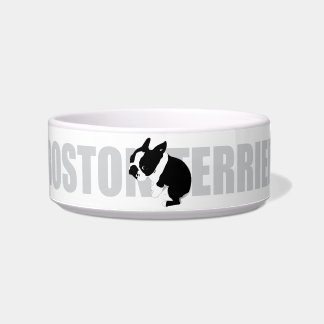Boston Terrier Ceramic Pet Bowl