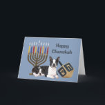 Boston Terrier Chanukah Card Menorah Dreidel1<br><div class="desc">Remembering family and friends during the Chanukah season is a wonderful way to keep in touch with the people you love and care about. I these these chanukah cards with love care and I am created dog loves dogs will be delighted to receive them. You from the key the option...</div>