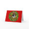 Boston Terrier Christmas Card Wreath