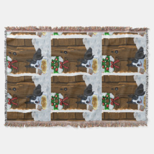 Boston Terrier Christmas Gifts Throw Blanket