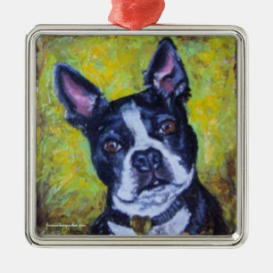 Boston Terrier Christmas ornament