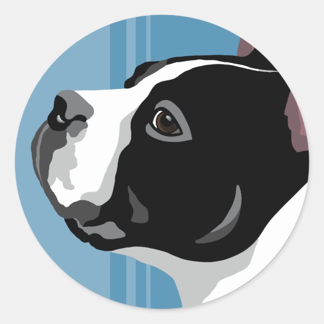 Boston Terrier Classic Round Sticker (Front)