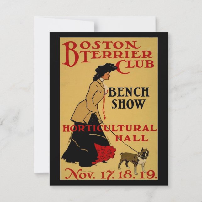 Boston Terrier Club Invitation (Front)