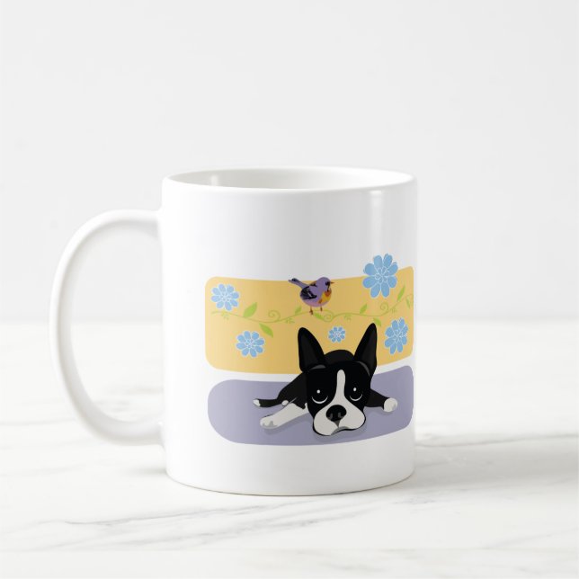 Boston Terrier Coffee Mug (Left)