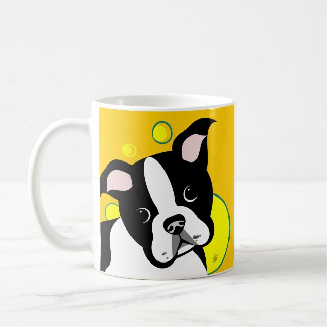 Boston Terrier Coffee Mug (Left)