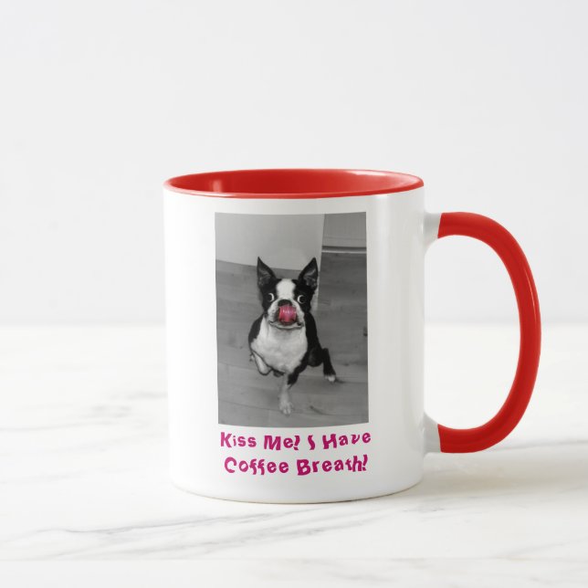 BOSTON TERRIER COFFEE MUG (Right)