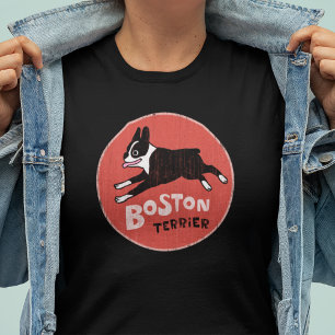 Boston Terrier Cool Vintage Style T-Shirt