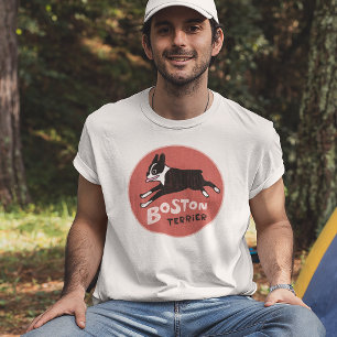 Boston Terrier Cool Vintage Style T-Shirt