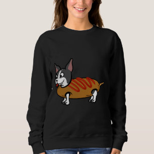 Boston Terrier Corn Dog Sweatshirt