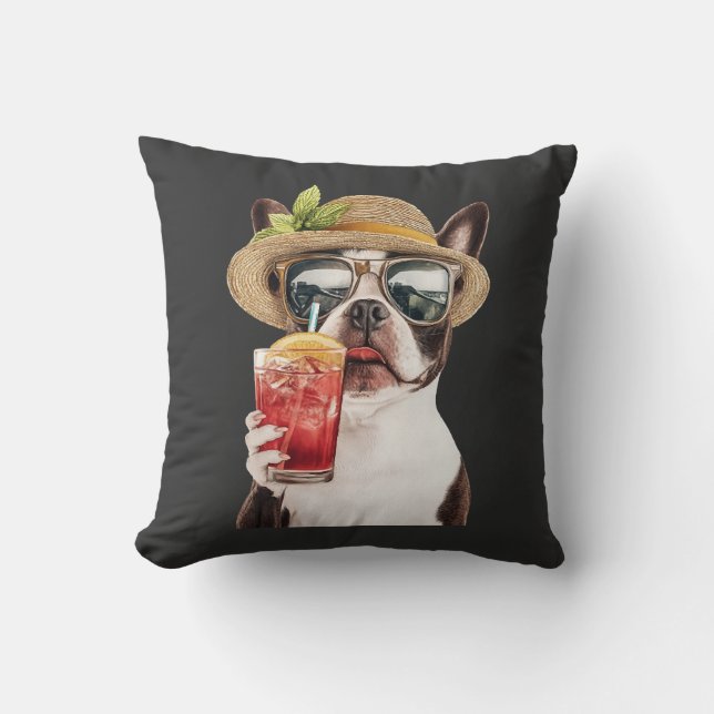 Boston Terrier Cushion (Front)
