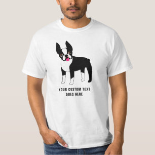 Boston Terrier Custom Text  T-Shirt