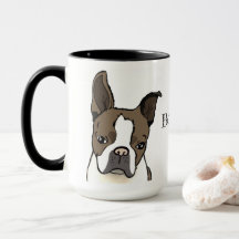 Boston Terrier Customisable Mug