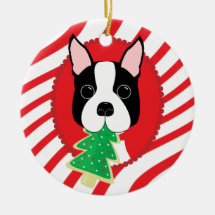 Boston Terrier Cute Dog Ornament