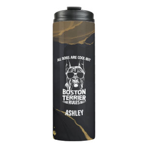 Boston terrier Cute Gift for Dog Dad Dog Mum Thermal Tumbler