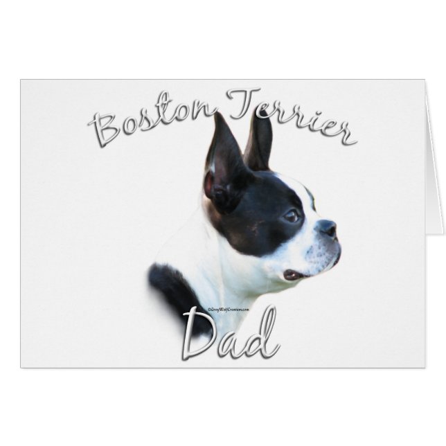 Boston Terrier Dad 2 (Front Horizontal)