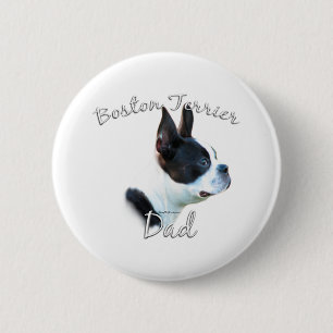 Boston Terrier Dad 2 6 Cm Round Badge