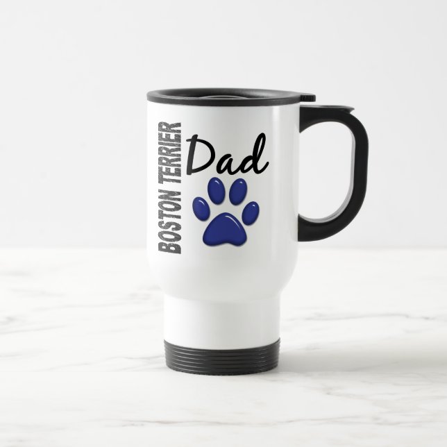 Boston Terrier Dad 2 Travel Mug (Right)