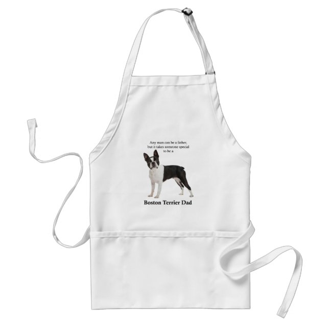 Boston Terrier Dad Apron (Front)