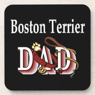 Boston Terrier Dad Coaster