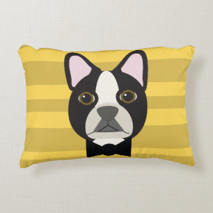 Boston Terrier Decorative Cushion
