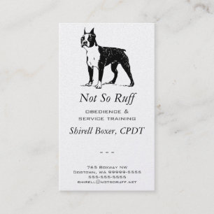 Boston Terrier Dog Business Business Card