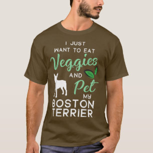 Boston Terrier Dog Cigar lover owner Xmas Birthday T-Shirt
