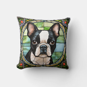 Boston Terrier Dog Cushion