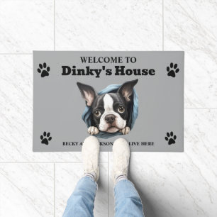 Boston Terrier Dog Doormat