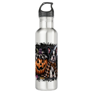 Boston Terrier Dog Halloween 710 Ml Water Bottle