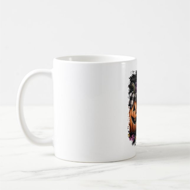 Boston Terrier Dog Halloween Coffee Mug (Left)
