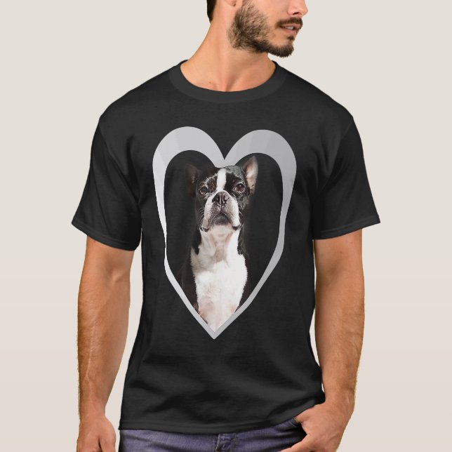 Boston Terrier  Dog Heart   Terrier  Boston Terrie T-Shirt (Front)