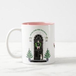 Boston Terrier Dog Holiday Christmas Photo Mug