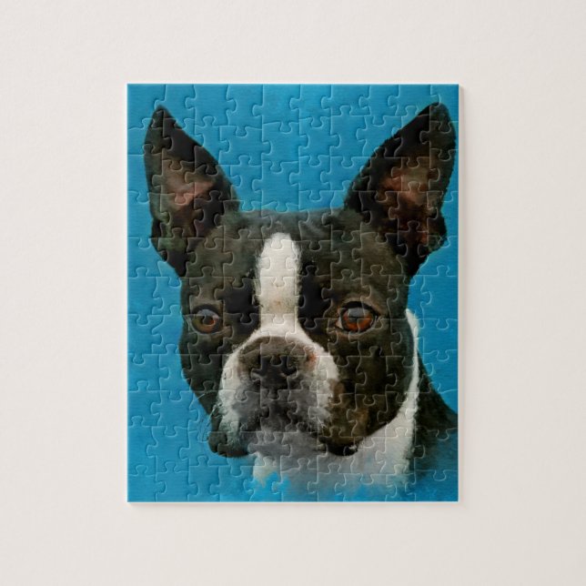 Boston Terrier dog Jigsaw Puzzle (Vertical)