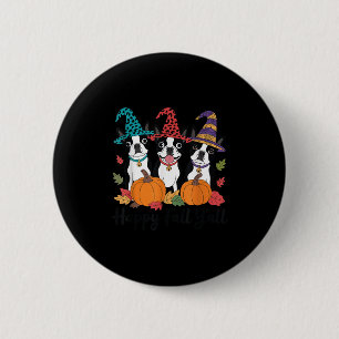 Boston Terrier Dog Lover Fall Ya'll Halloween Cost 6 Cm Round Badge