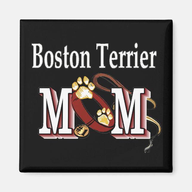 Boston Terrier Dog MOM Magnet (Front)