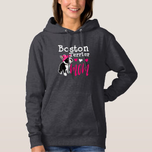Boston Terrier Dog Mum Owner Cute Funny  Hoodie
