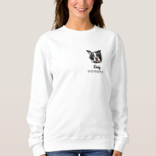 Boston Terrier Dog Personalised T-Shirt Sweatshirt