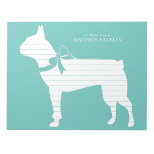Boston Terrier Dog Puppy Notepad