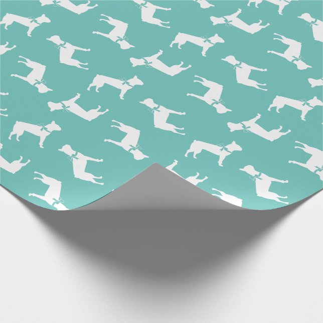 Boston Terrier Dog Puppy Wrapping Paper (Corner)