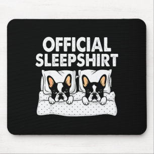Boston Terrier Dog Sleep Pajamas Nightgown  Mouse Mat
