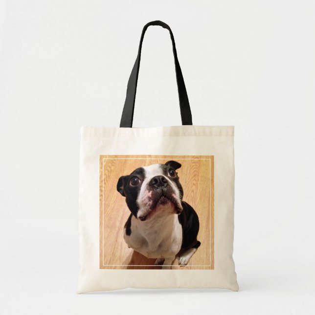 Boston Terrier Dog Tote Bag (Front)