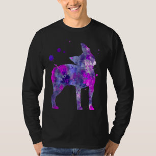 Boston Terrier Dog Watercolor Painting 2 T-Shirt