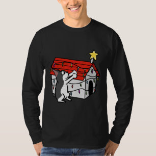 Boston Terrier Doghouse Xmas Ornaments Christmas T-Shirt
