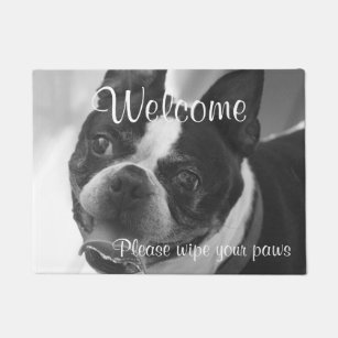 Boston Terrier Doormats Welcome Mats Zazzle Co Uk